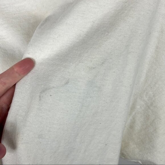 Vintage Mickey & Co Tee Off White Size XXXL Crew Neck‎ Cotton USA Cream T-Shirt - Picture 9 of 14